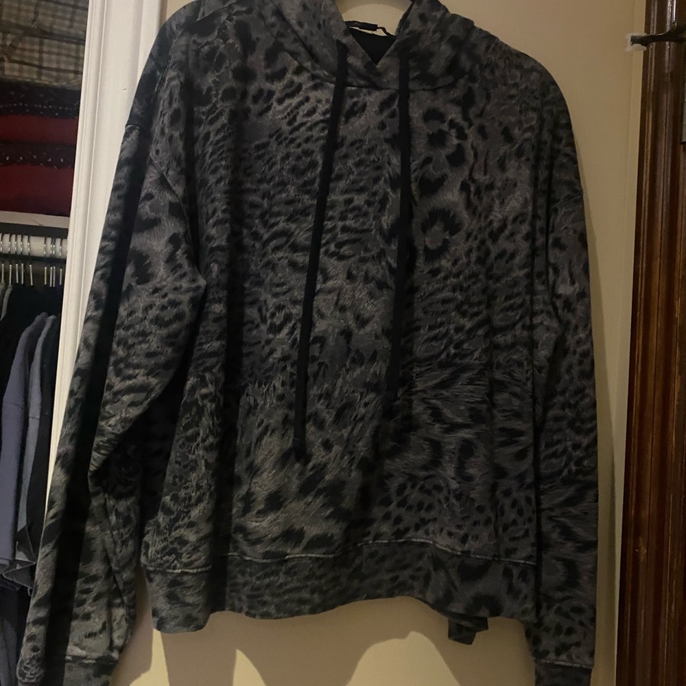 All Saints Crop Hoodie EUC
